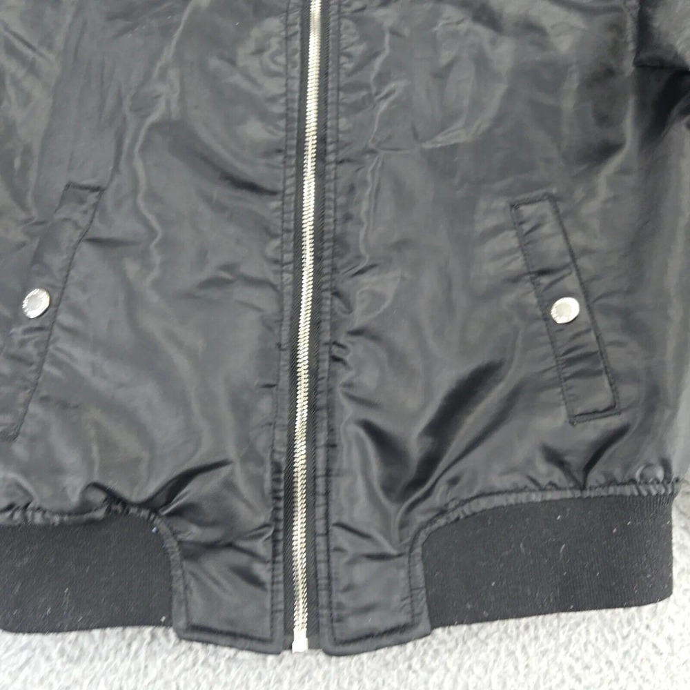Southpole Jacket Womens Medium Black Long Sleeve Polyester Bomber Windbreaker - Picture 8 of 11